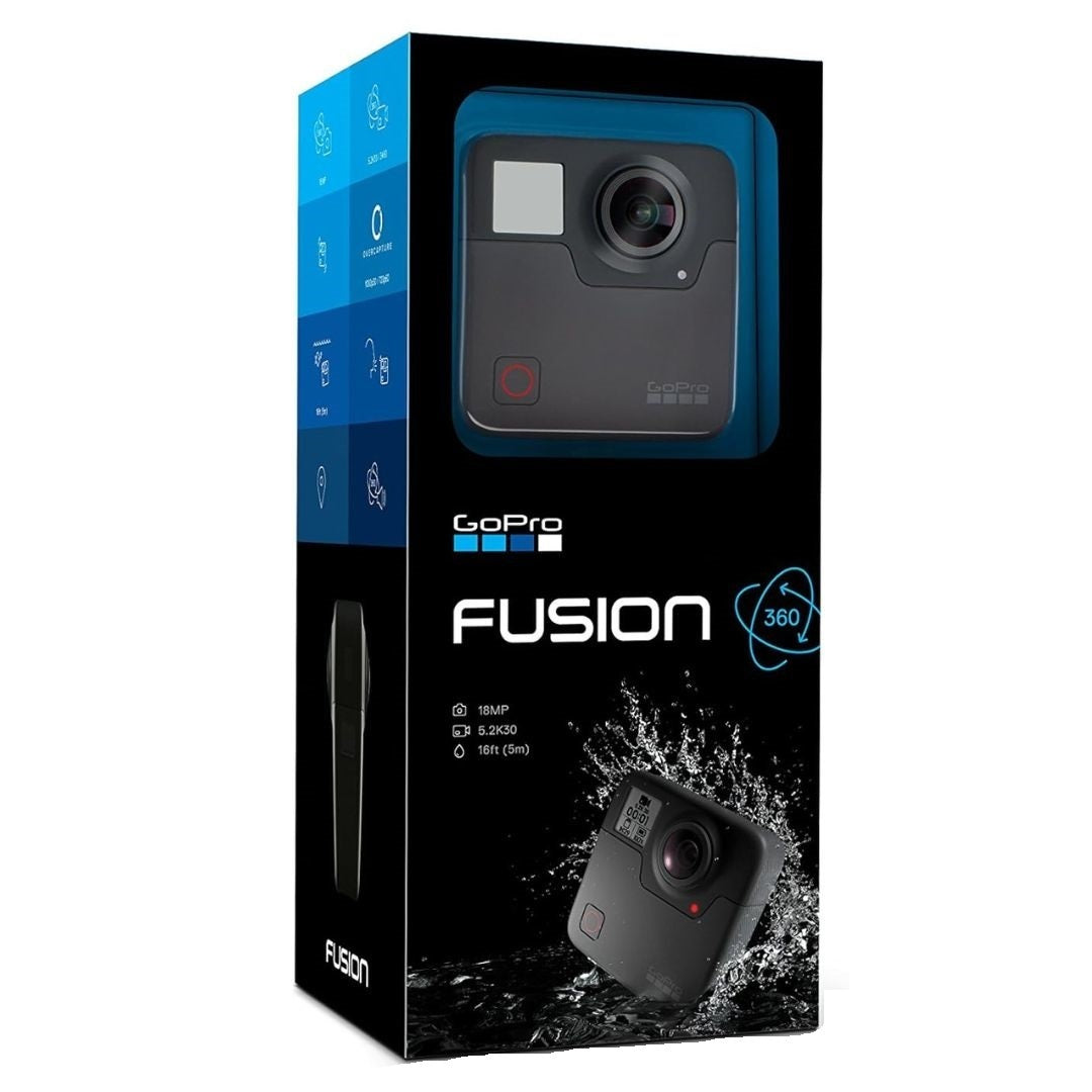 GoPro Fusion 360 Waterproof Digital VR Camera with Spherical 5.2K HD Video and 18MP Photos