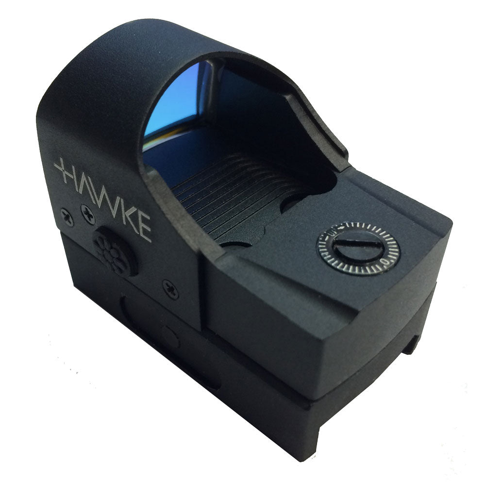 Hawke Sport Optics 12131 Red Dot 1X Reflect Sight Weaver Rail, Black