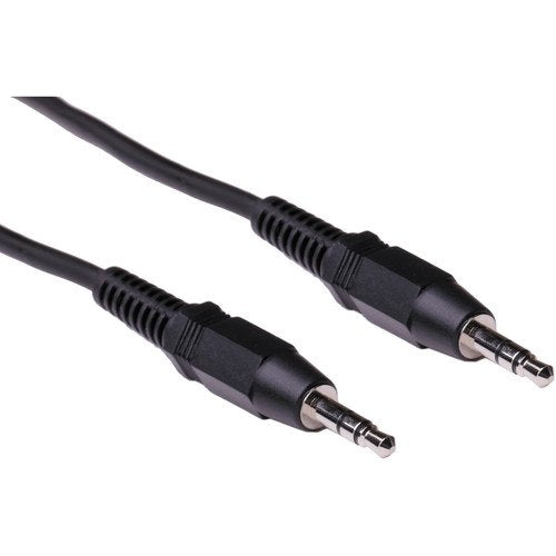 Pearstone Stereo Mini Male to Stereo Mini Male Cable (3ft, Black)