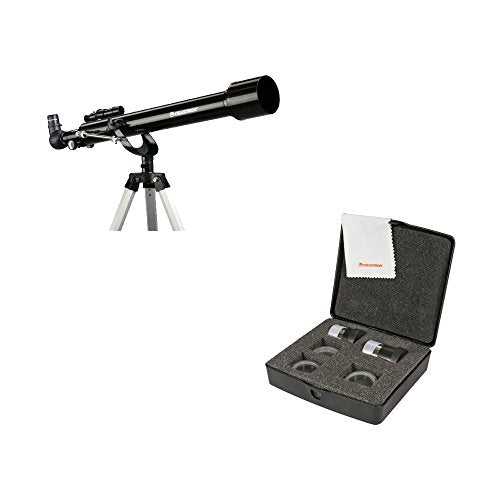 Celestron PowerSeeker 21041 Refractor Telescope with Celestron Accessory Kit
