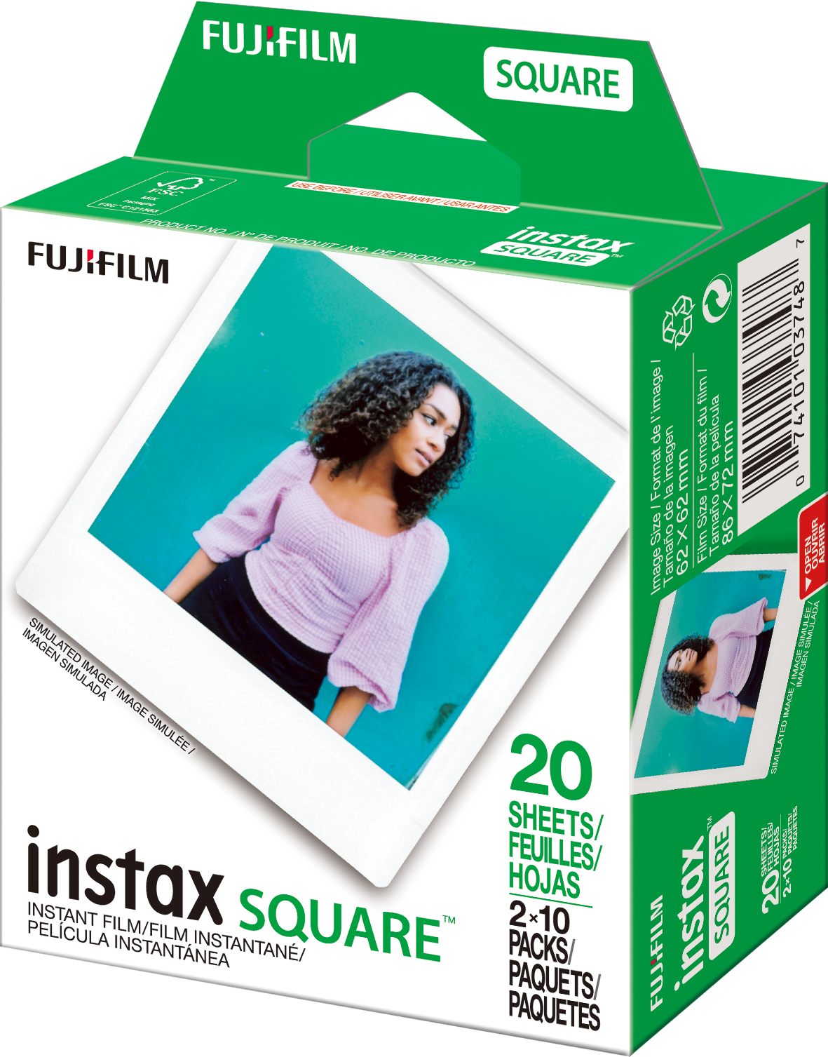 Fujifilm instax Square Film Twin Pack (20 Exposures)