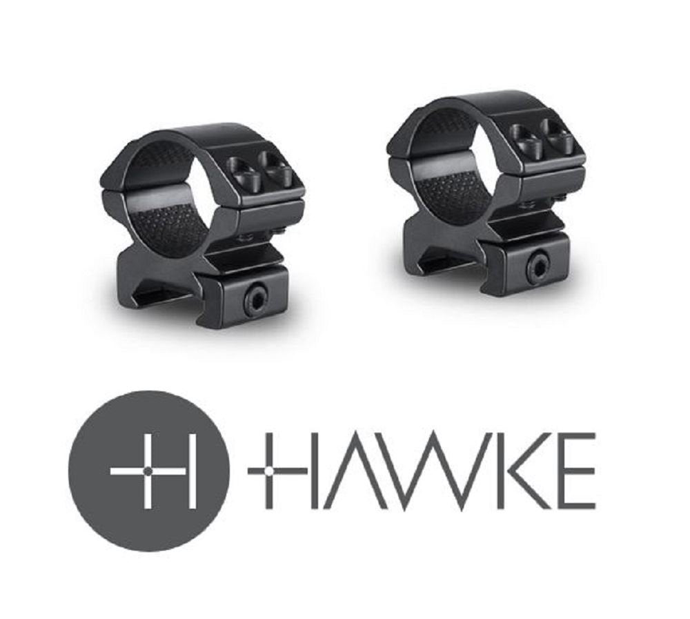 Hawke Sport Optics Match Mount 1-inch Riflescope Rings 2-Piece Set for Weaver Rail (Low Height)