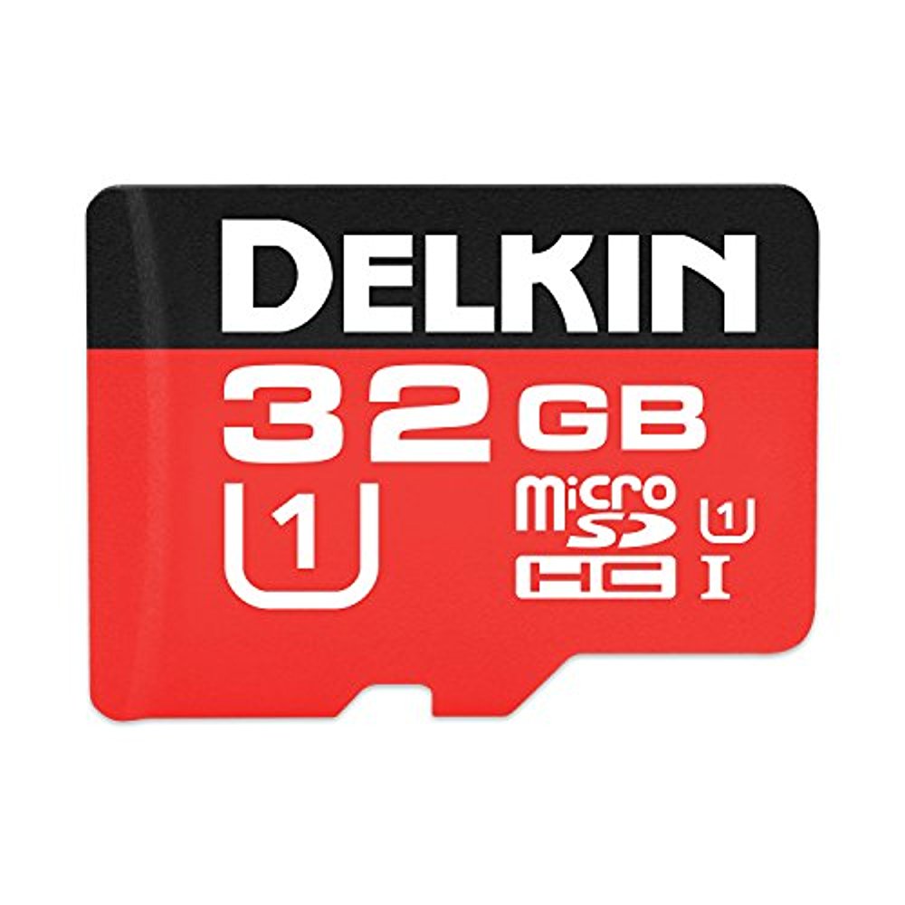 Delkin 32GB microSDHC 500X UHS-I (U1) MEMORY CARD W/ ADAPTER