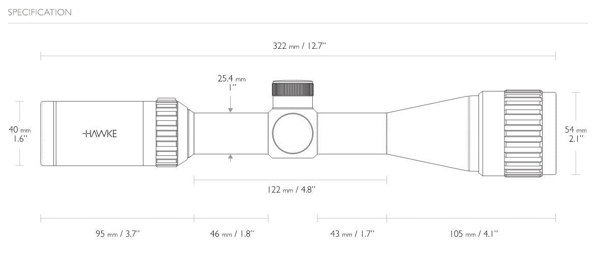 Hawke Sport Optics Vantage 3-9x40AO 30/30 Riflescope
