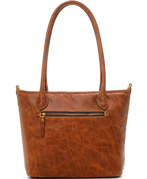 ONA Leather Capri Camera and Laptop Shoulder Tote Bag (Antique Cognac Brown)