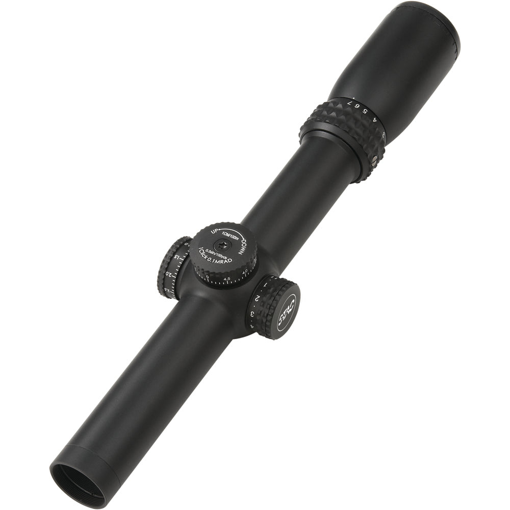 Sightron S-TAC 1-7x24 Illuminated Mil Hash Reticle Riflescope