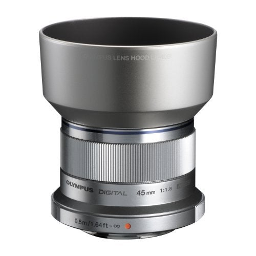 Olympus M. Zuiko Digital 45mm f/1.8 Lens (Four Thirds System, Silver)