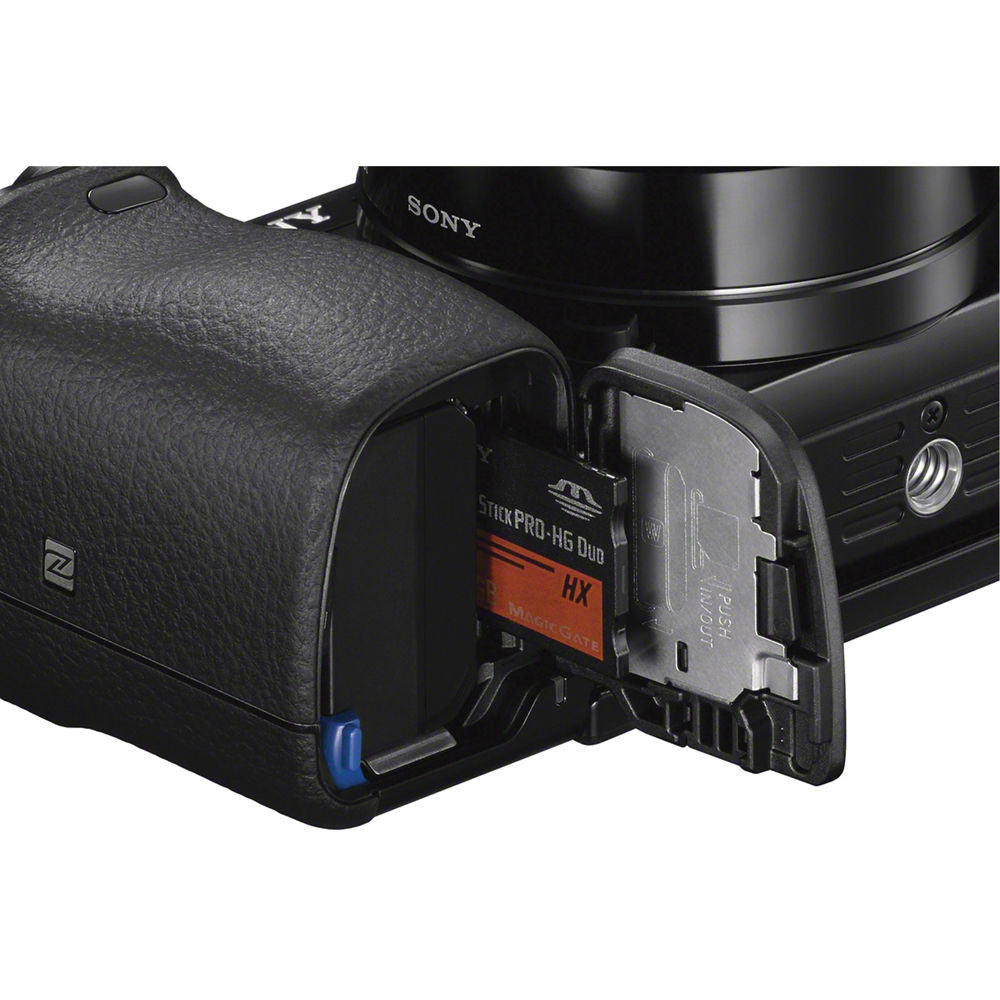 Sony Alpha a6000 24.3MP Mirrorless Digital Camera with 16-50mm OSS Lens (Black)