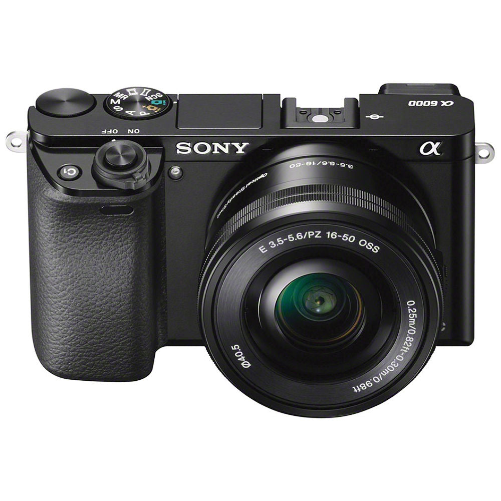 Sony Alpha a6000 24.3MP Mirrorless Digital Camera with 16-50mm OSS Lens (Black)