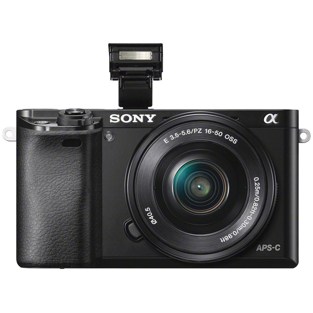 Sony Alpha a6000 24.3MP Mirrorless Digital Camera with 16-50mm OSS Lens (Black)