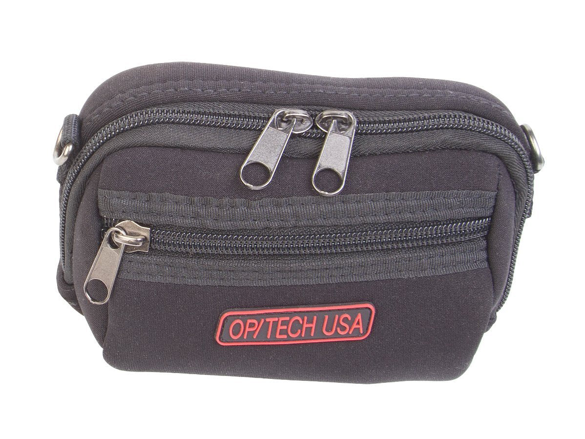 OpTech Zippeez Soft Pouch for Compact Camera and Accessories (Large/ Black)