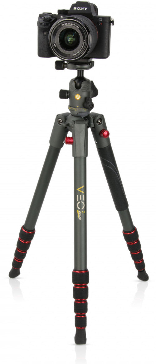 Vanguard Veo 2 235AB Aluminum Travel Tripod w/ Ball Head (Red)