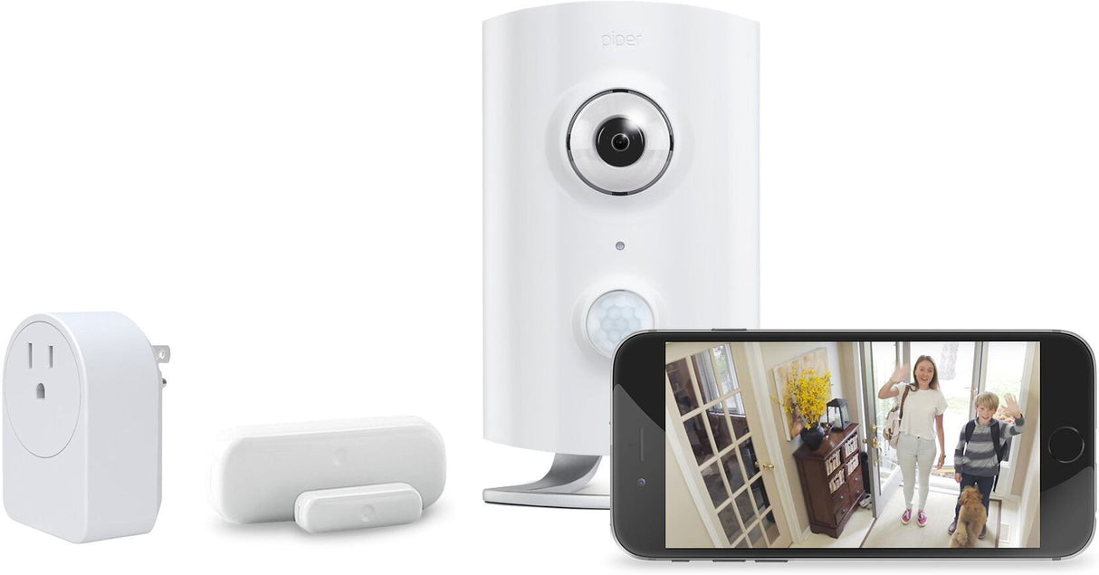 iControl Networks Piper Classic All-in-One WiFi Security System Bundle (4-Piece)