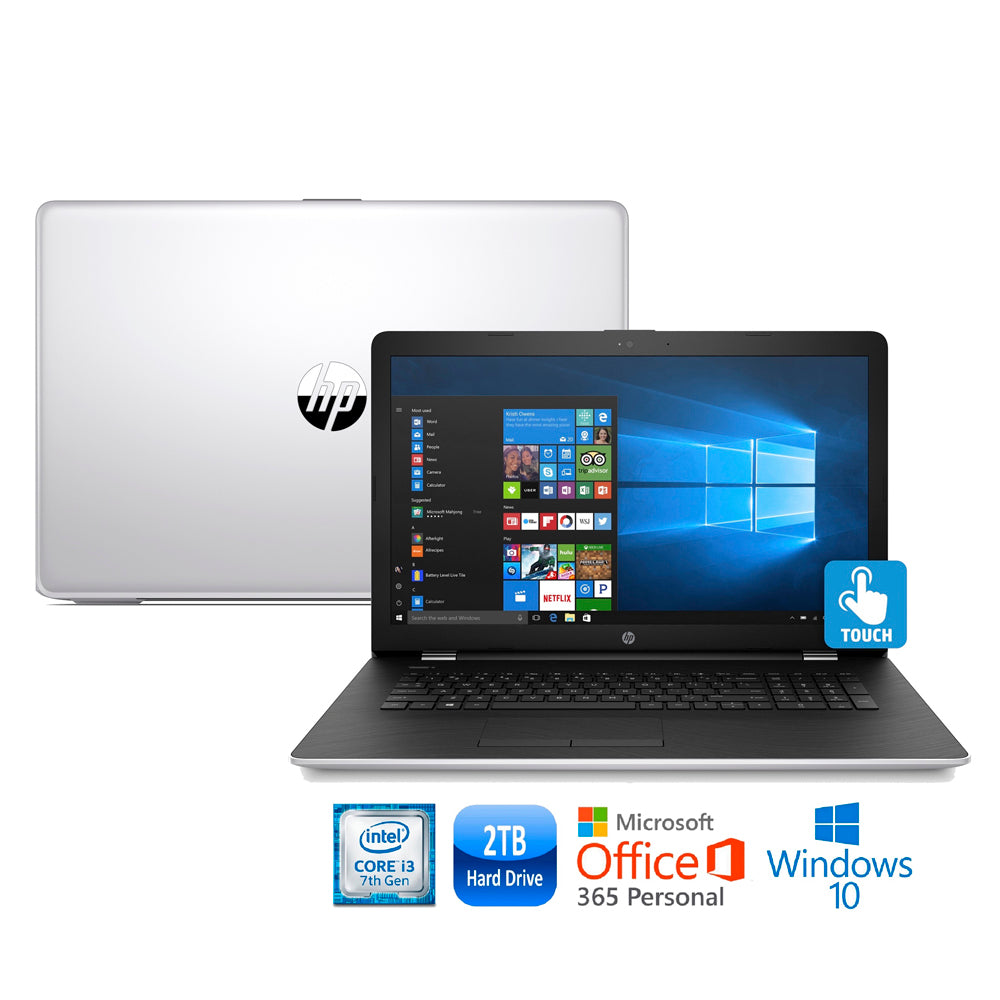 HP 17-bs011cy Core i3-7100 2TB HDD 17.3” HD+ Screen Laptop (Natural Silver)