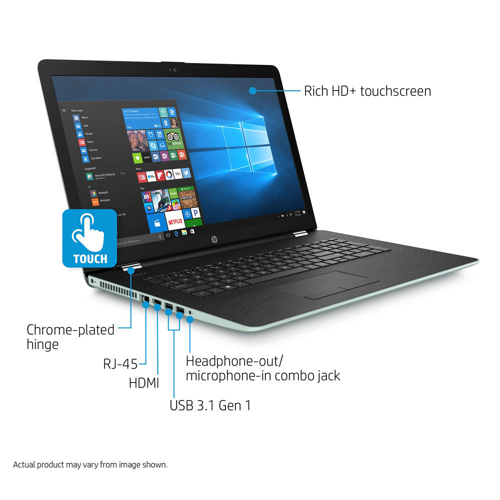 HP 17-bs020ds 17.3" HD+ Touchscreen Laptop, Intel Core i3-7100U, 2TB HDD (Refurbished)