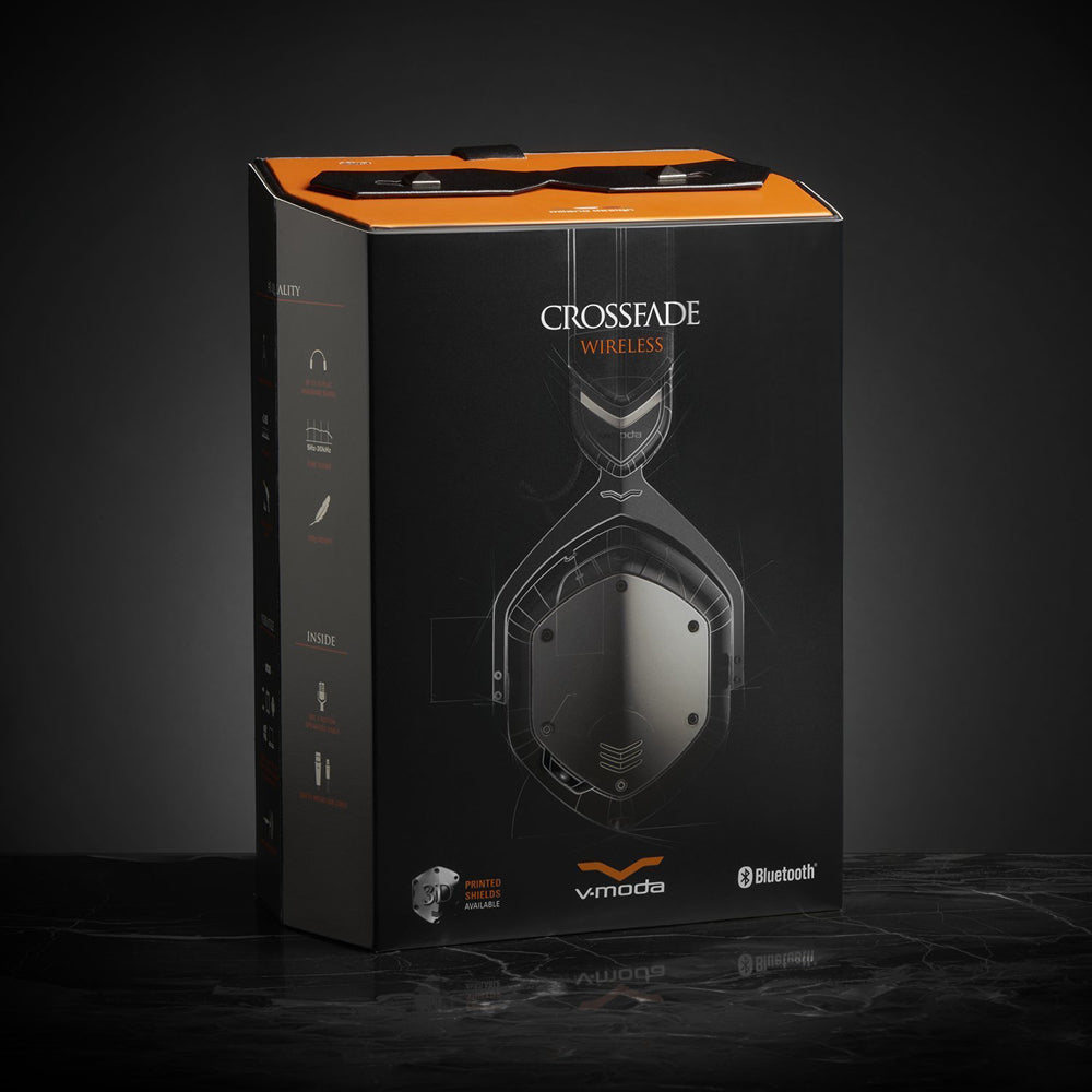 V-MODA Crossfade Wireless Headphones (Gunmetal Black)