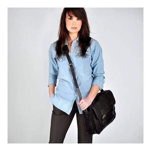 ONA Brooklyn Shoulder Messenger Bag (Black)