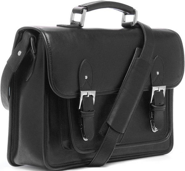ONA Brooklyn Shoulder Messenger Bag (Black)