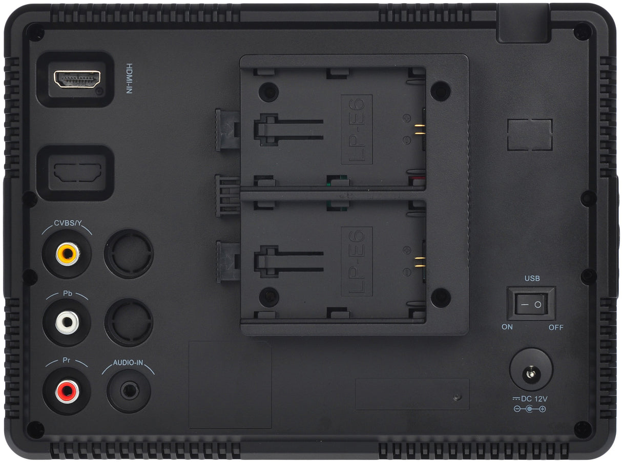 MustHD Canon LP-E6 Battery Plate for On-Camera Field Monitors (Not for M703)