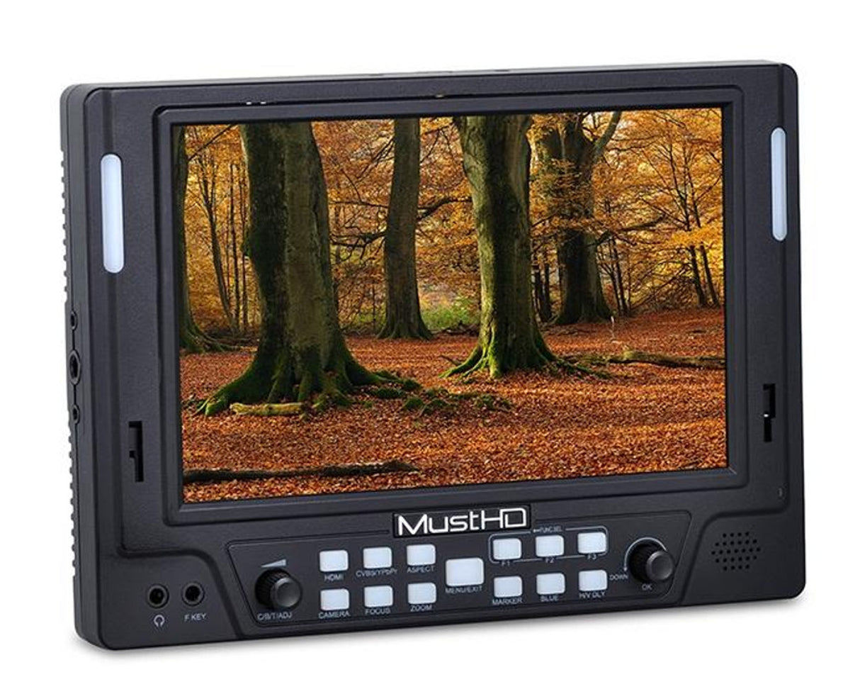 MustHD 7" 1920x1200 Full HD HDMI Field Monitor for Professional Videographers