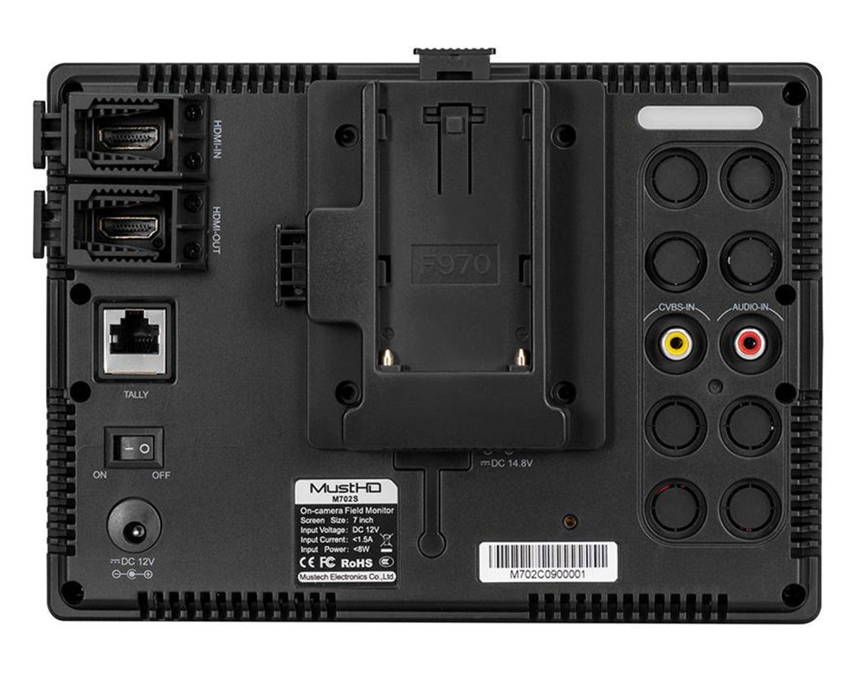 MustHD 7" 1920x1200 Full HD HDMI Field Monitor for Professional Videographers