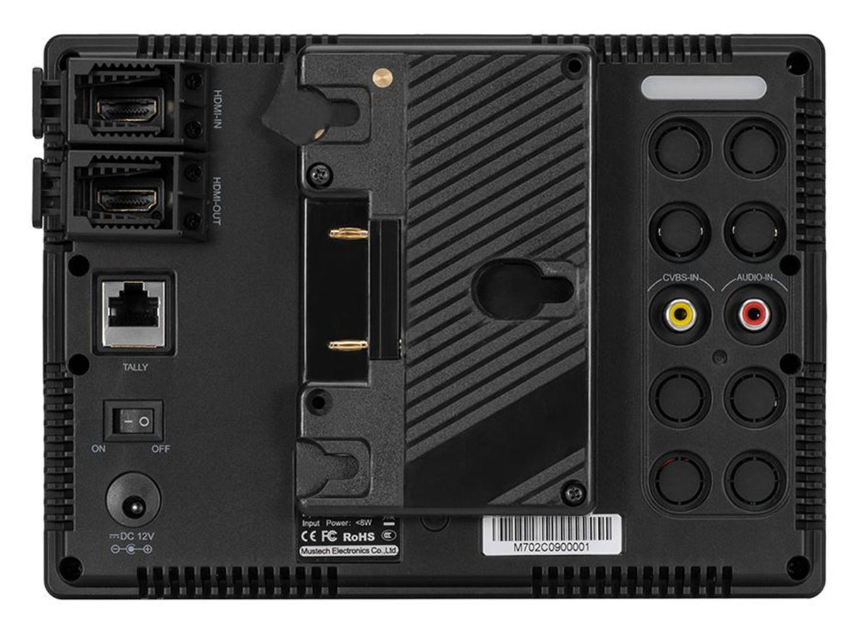 MustHD 7" 1920x1200 Full HD HDMI Field Monitor for Professional Videographers