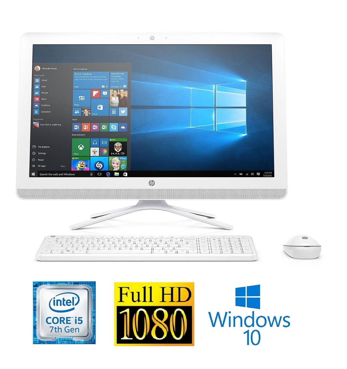 HP Pavilion 24-G227C Core i5-7200U 8GB 1TB HDD 23.8” Full HD WLED All-in-One