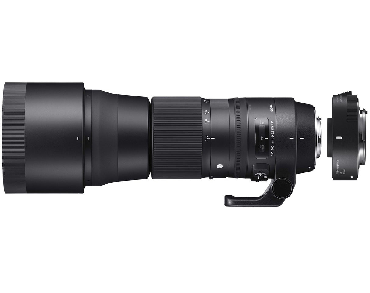 Sigma 150-600mm f/5-6.3 DG OS HSM Contemporary with TC-1401 Teleconverter for Canon EF