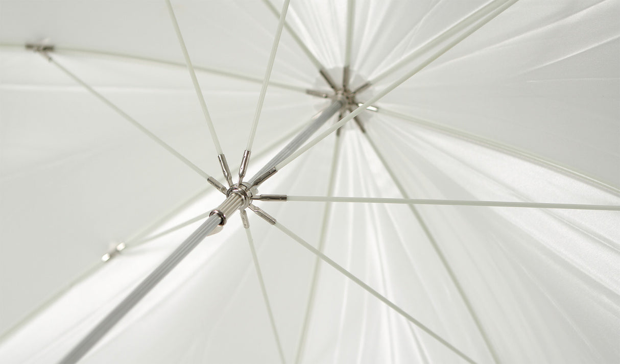 Westcott Optical White Satin 60-inch Convertible Umbrella with Removable Cover