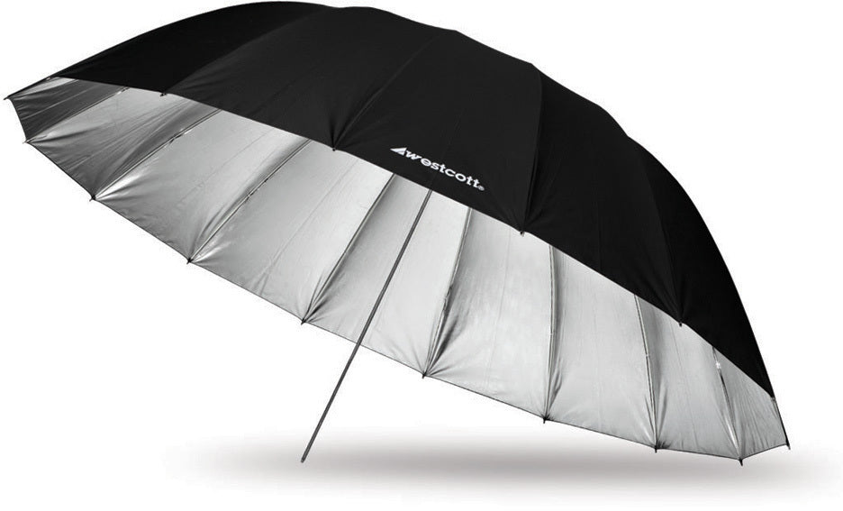 Westcott Silver Bounce Parabolic Standard Umbrella (7')
