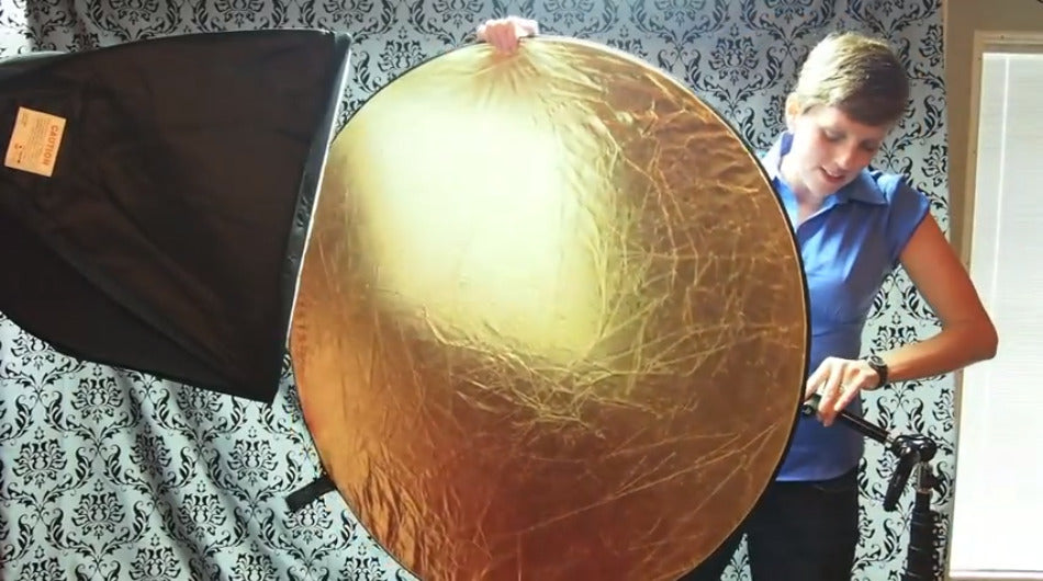 Westcott Collapsible 5-in-1 Reflector with Gold Surface (20-inch)