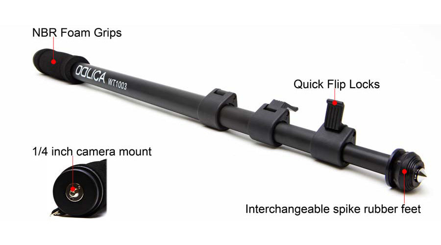 Dolica WT-1003 67-inch Lightweight Monopod (Black)