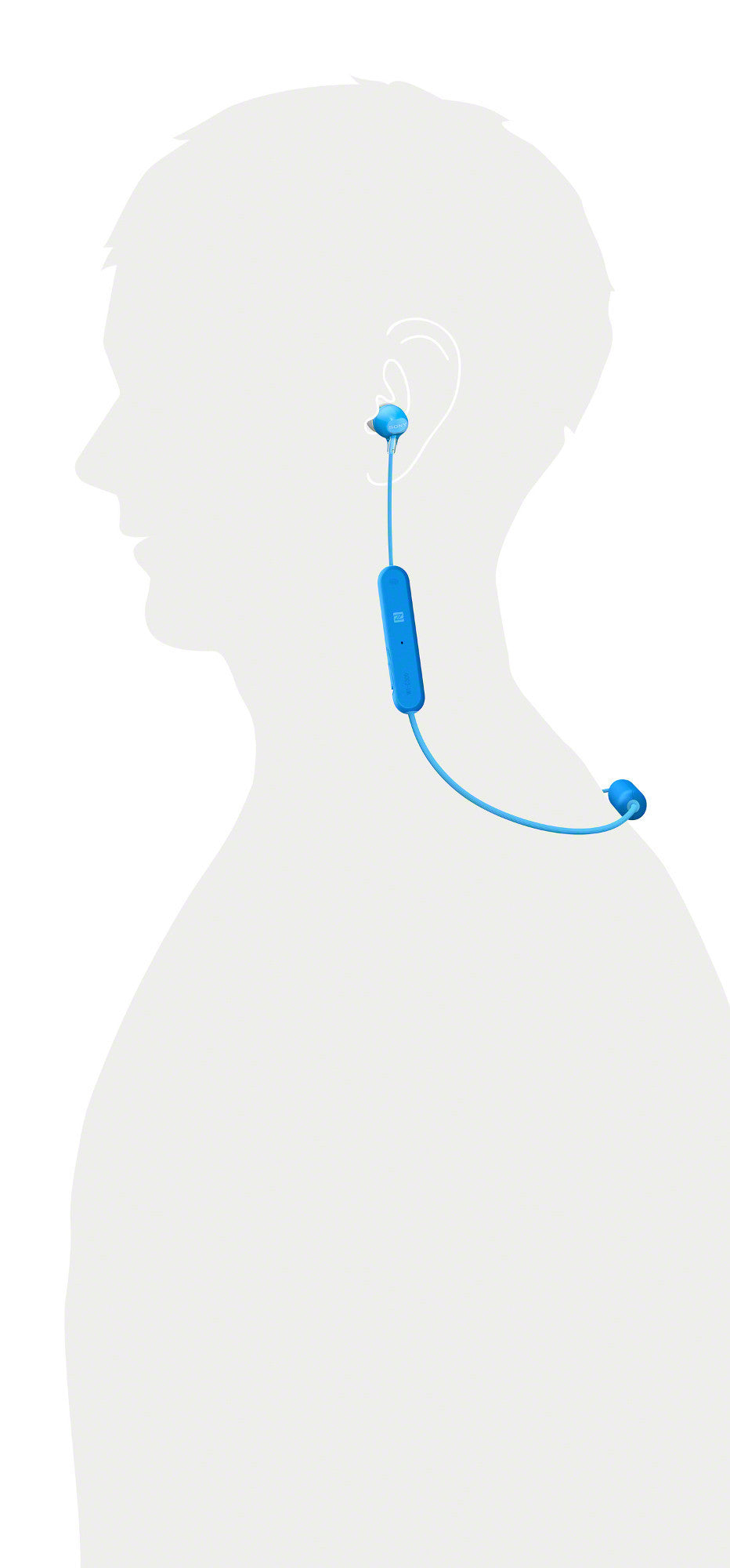 Sony WI-C300 Wireless In-Ear Headphones (Blue)