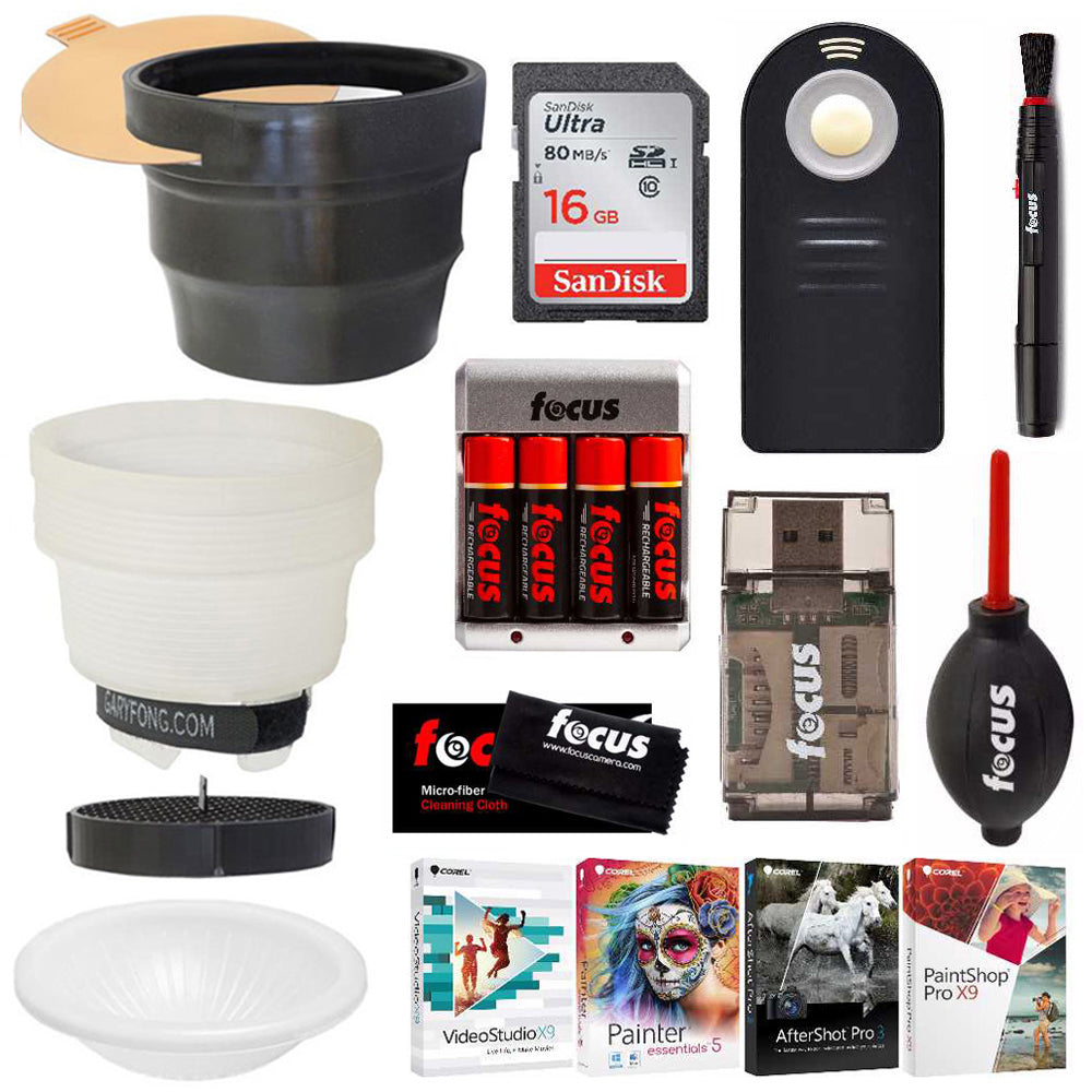 Gary Fong Lightsphere with SnootSkin Creative Expansion System and Accessory Kit