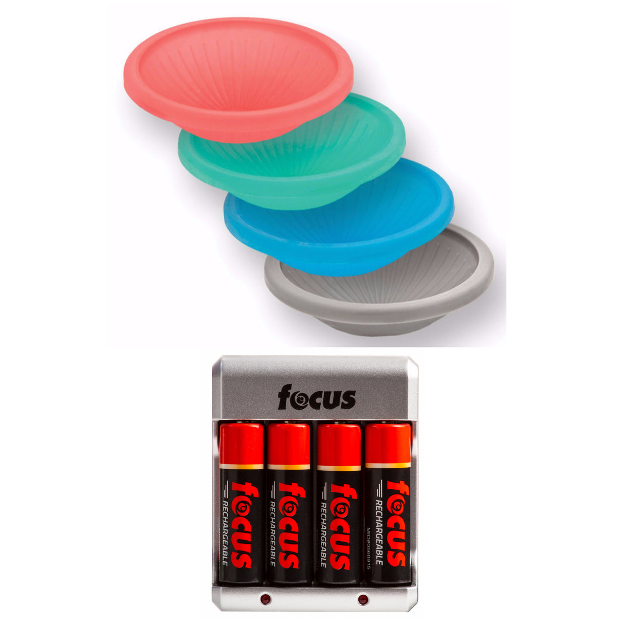 Gary Fong Lightsphere Colored Dome Kit (Red/Green/Blue/Gray) with Battery Pack