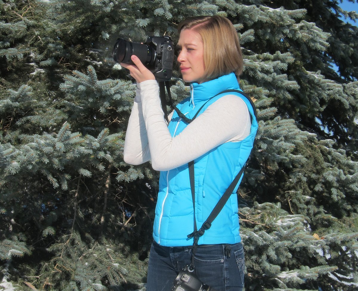 OpTech USA Utility Sling Duo - 2-Camera Shoulder Sling and Soft Pouch (2-Pack)