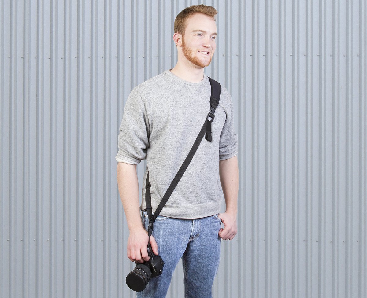 OP/TECH Utility Sling Camera Strap, XL, and Soft DSLR Pouch (D-Midsize) Kit