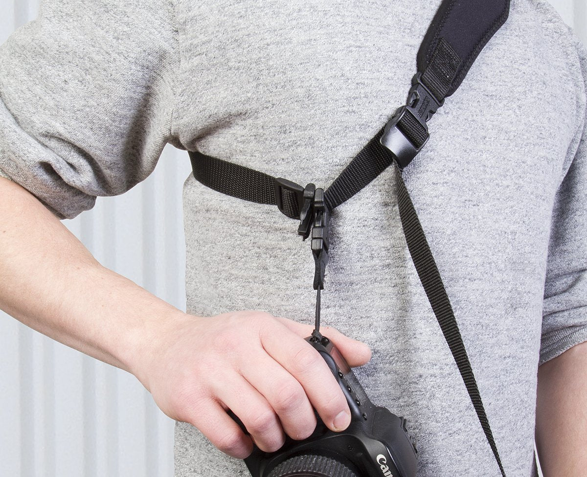 OP/TECH Utility Sling Camera Strap, XL, and Soft DSLR Pouch (D-Midsize) Kit