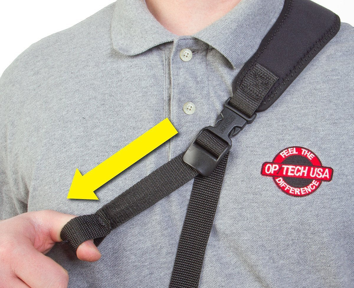 OP/TECH Utility Sling Camera Strap, XL, and Soft DSLR Pouch (D-Midsize) Kit