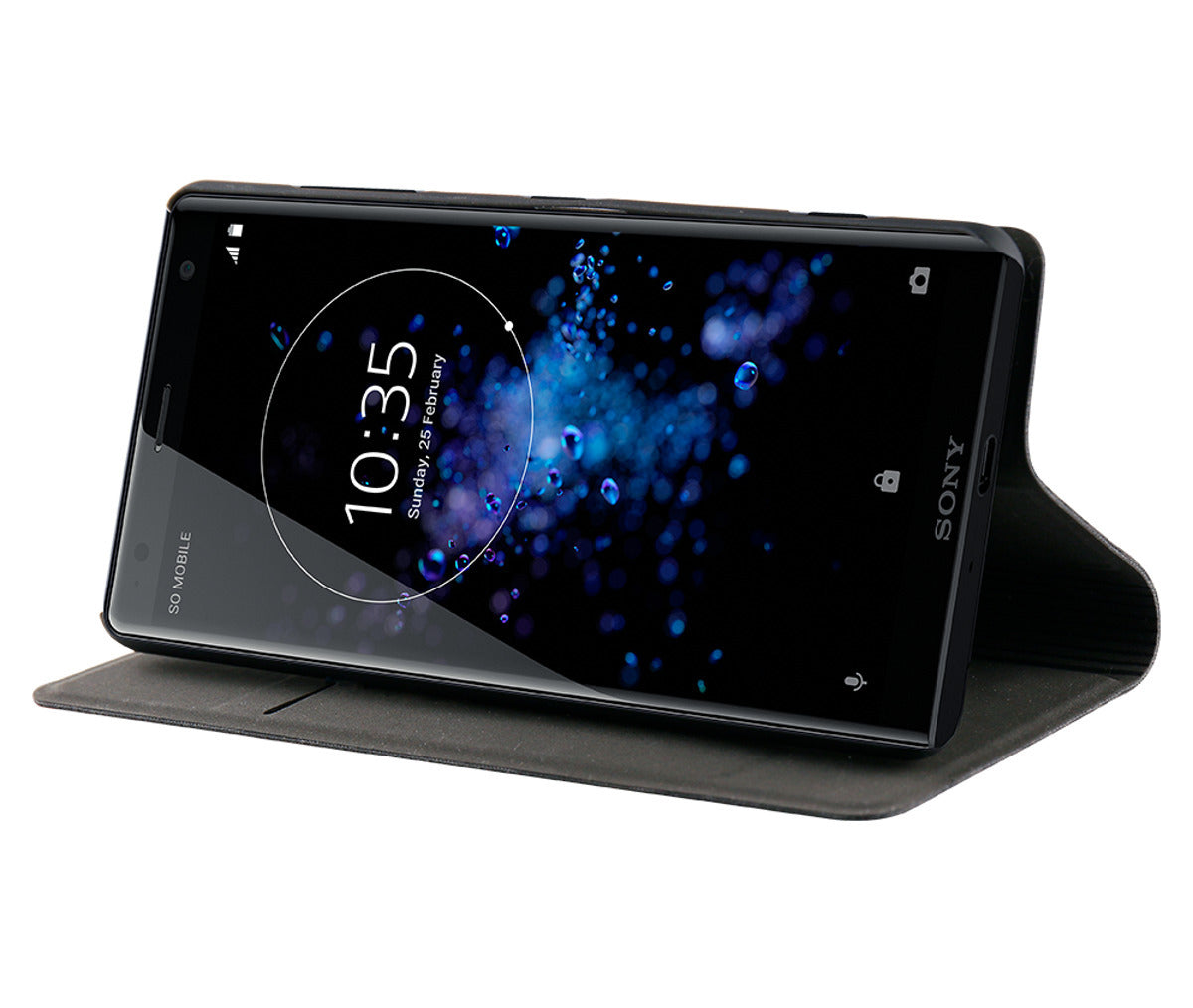 Roxfit Sony Xperia XZ2 Standing Book Case (Black)