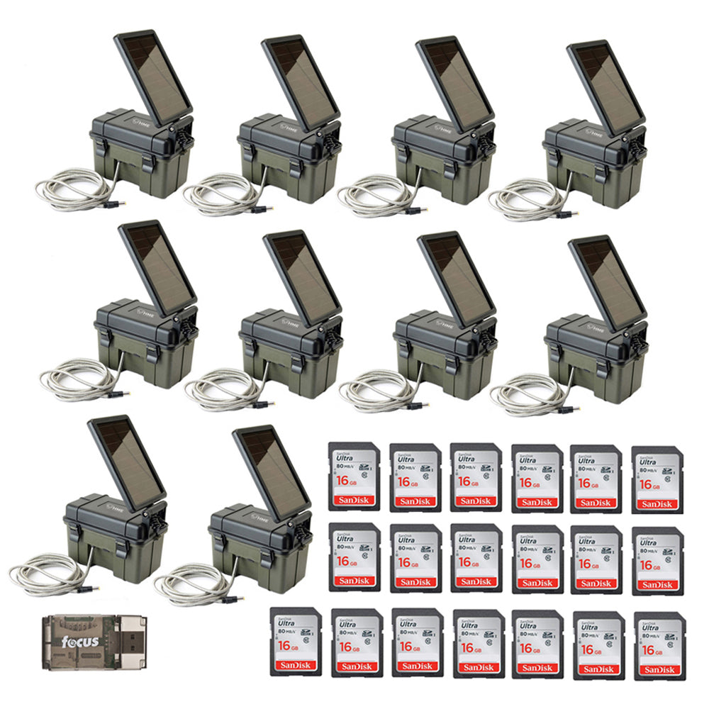 Stealth Cam HME-12VBBSLR Trail Cam Solar Auxiliary Power Pack,10-Pack, Universal