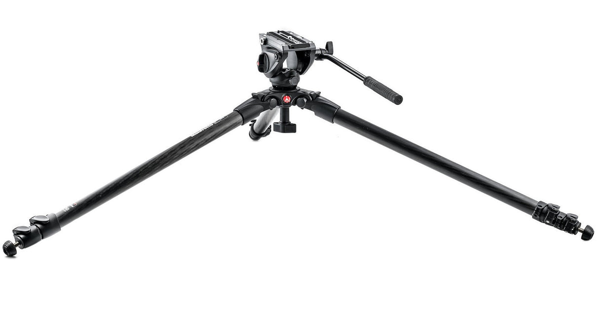 Manfrotto 500 Fluid Head and 535 3 Section Tripod With Carrying Bag