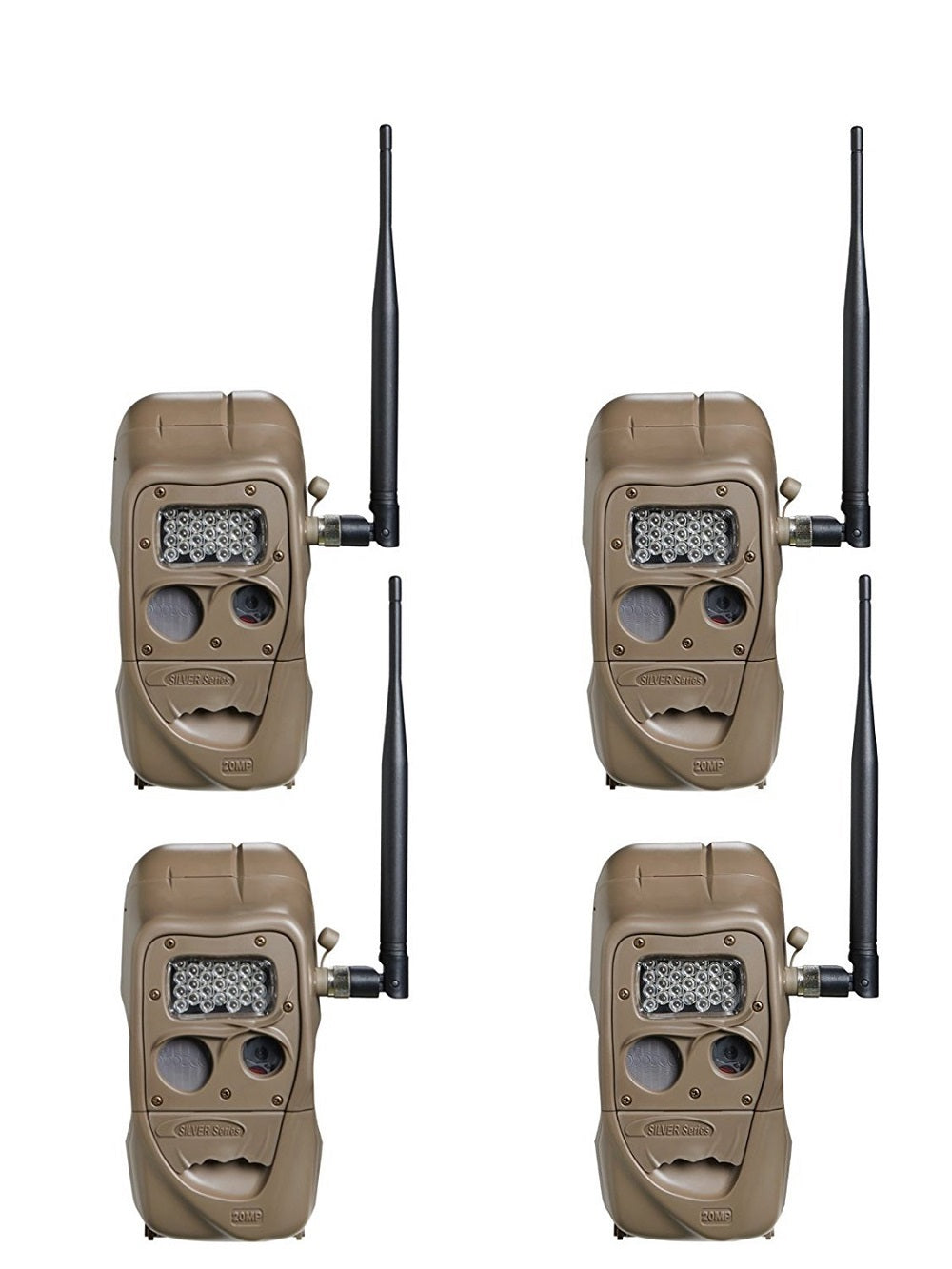 Cuddeback CuddeLink IR Trail Camera (4-Pack) with Solar and Verizon Home Kit