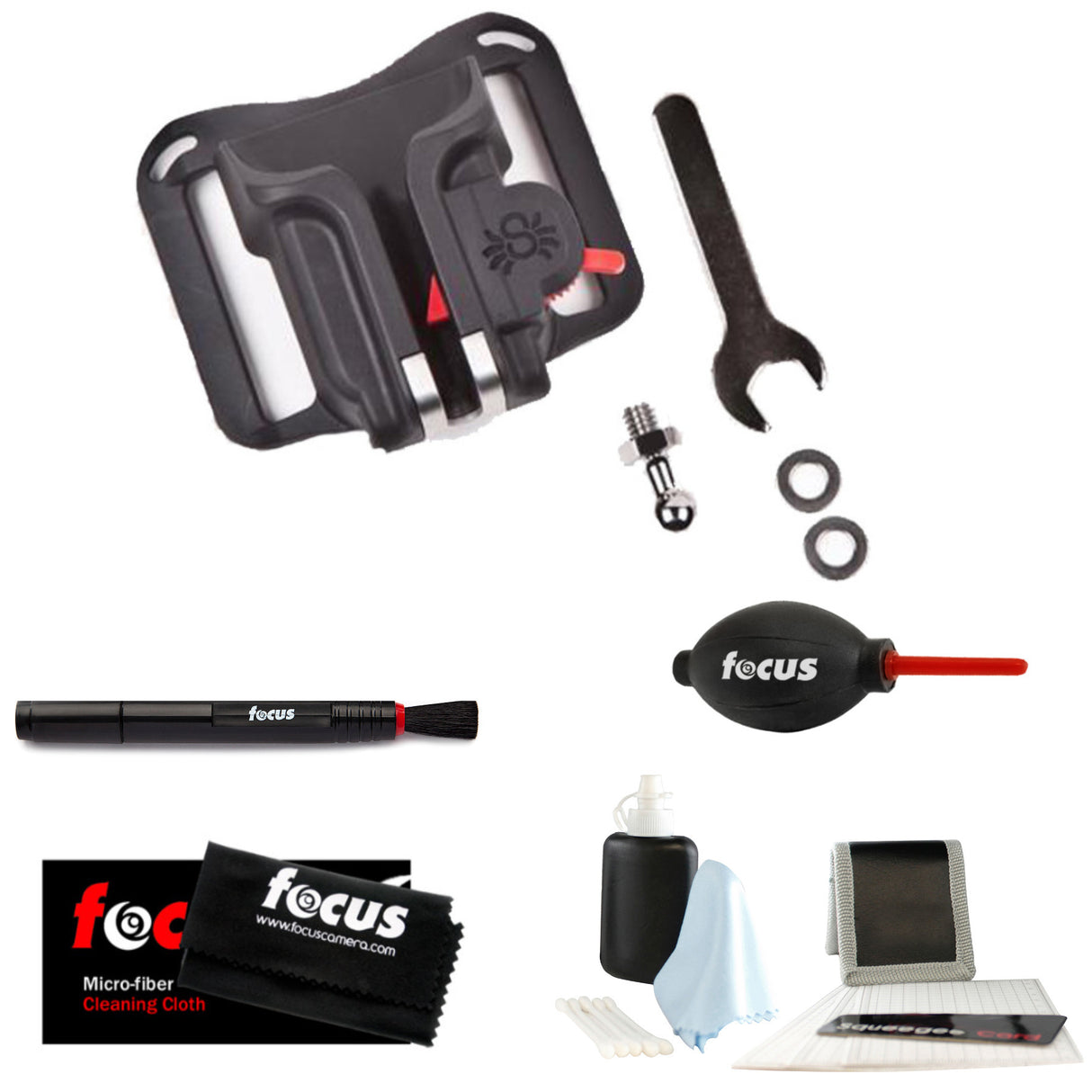 Spider Holster Black Widow Box Set with Holster and Pin with Camera Cleaning Kit