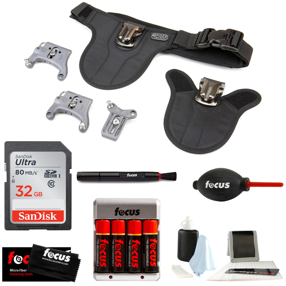 Spider Camera Holster SpiderPro Dual Camera System v2 and Accessory Bundle