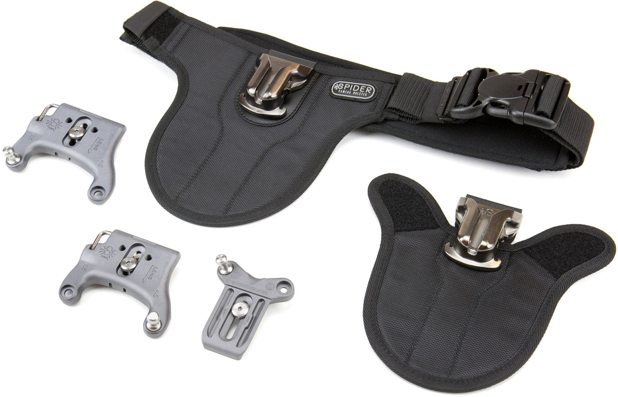 Spider Camera Holster SpiderPro Dual Camera System v2 and Accessory Bundle
