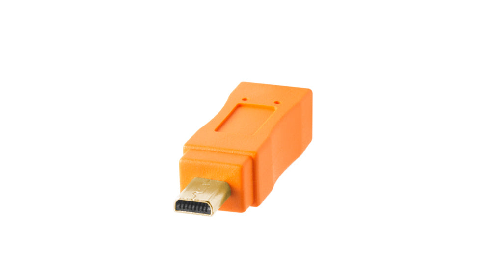 Tether Tools TetherPro USB 2.0 to Mini-B 8-Pin Cable (15-Feet/Orange)