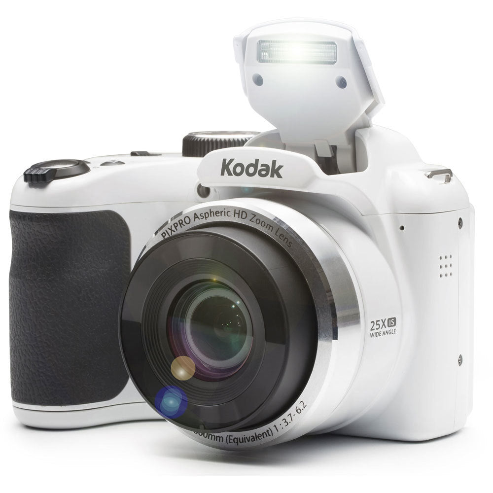 KODAK PIXPRO AZ252 Astro Zoom Digital Camera (White) Bundle