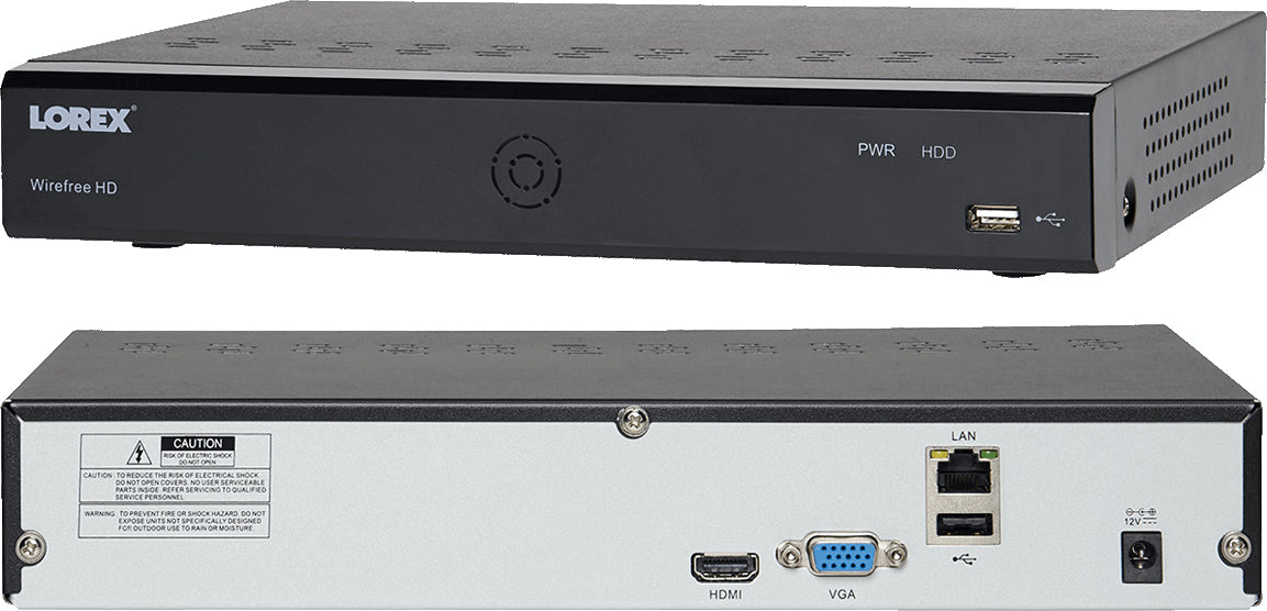 Lorex 6ch 1080p HD Wire-Free Battery Powered Camera System with 4 Metal Cameras