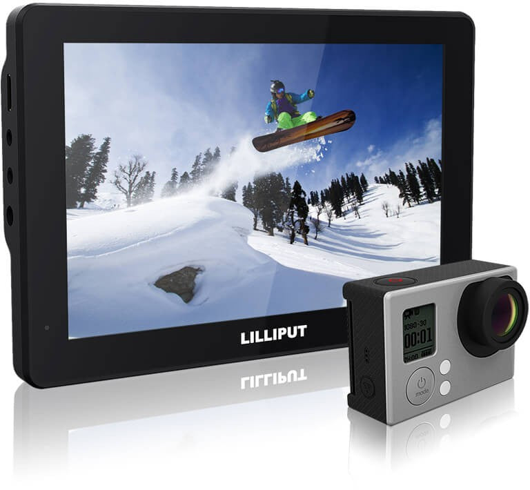 Lilliput MoPro7 7" X-Sports Camera Monitor for GoPro Hero 3+/4 and DSLRs (Black)